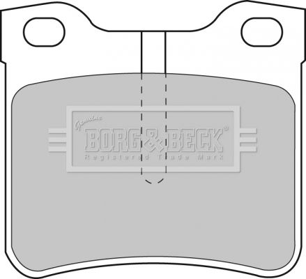 BORG & BECK Комплект тормозных колодок, дисковый тормоз BBP1539